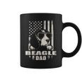 Beagle Dad Cool Vintage Retro Proud American Coffee Mug