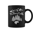 Bear Pooping In Woods Nature Camping Accessories Coffee Mug
