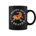 Beardie Lizard Puns Weirdo With A Beardo Bearded Dragon Coffee Mug