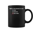 Beef Jerky Is Always The Answer Beef Jerky Lovers Coffee Mug