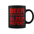 Beer Pet Chihuahua Sleep Repeat Red CDogLove Coffee Mug