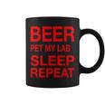 Beer Pet Lab Sleep Repeat Red CDogLove Coffee Mug