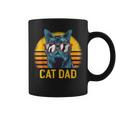 Best Cat Dad Fathers Day Kitty Daddy Papa Vintage Coffee Mug