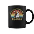 Bester Beagle Retrointage Dog Puppy Lover Tassen