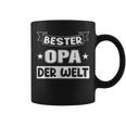 Bester Opa Vater Der Welt Vintage Retro Father's Day Black Tassen