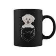 Bichons Frisés Avec Inscription Dog In Pocket Tasse
