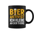 Bier-Aktivist Schwarzes Tassen, Ich Klebe An Der Theke Lustiges Biertrinker-Design