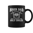 Biker Dad Motorcycle Father's Day For Daddy Granddad Coffee Mug