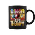 Bingo Is My Therapy Bingo Player Gambling Bingo Coffee Mug