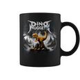 Black Aesthetic Dino Nuggets Death Metal Music Chicken Nugs Coffee Mug