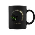 Black Cat Wearing Solar Eclipse Glasses 2024 Solar Eclipse Coffee Mug