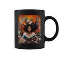 Black History Educated Reading Book Melanin Queen Afro Women Coffee Mug
