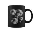 Black And White Disco Ball Pattern 70S 80S Retro Vintage Coffee Mug