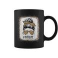 Bleached Titi Life Leopard Messy Bun Mother's Day Coffee Mug