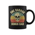 Bonus Dad Step Dad Retro One Badass Bonus Dad Coffee Mug