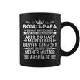 Bonus Papa Stiefvater Stiefpapa Geschenkatertagater Tassen