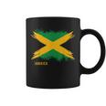 Boy Girl And Country Flag Of Jamaica Coffee Mug