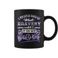 Bravery In My Mom Stomach Cancer Awareness Ribbon Coffee Mug