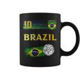 Brazil Soccer Fans Jersey Brazilian Flag Football Coffee Mug