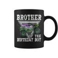 Brother Of The Birthday Boy Monster Truck Birthday Family Coffee Mug