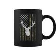 Camo Deer American Flag Graphic Hunting Men Dad Boys Coffee Mug