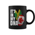 Canadian And Jamaican Mix Dna Flag Heritage Coffee Mug