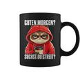 Cat Saying I Guten Morgen Suchst Du Streit Tassen