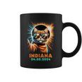 Cat Taking A Selfie Total Solar Eclipse 2024 Indiana Coffee Mug