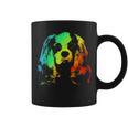 Cavalier King Charles Spaniel Colorful Rainbow Vintage Coffee Mug