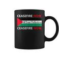 Ceasefire Now In Palestine Gaza Cease Fire Not In Our Name Coffee Mug