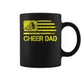 Cheer Dad Cheerleading Usa Flag Fathers Day Cheerleader Coffee Mug