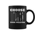 Choose Your Weapon Pens Author Writer Coffee Mug