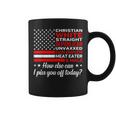 Christian White Straight Republician American Flag Coffee Mug