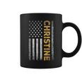 Christine First Name Christine Name American Flag Coffee Mug