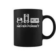 Cinta De Cassette De Audio Never Forget Taza de café