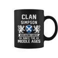 Clan Simpson Scottish Family Scotland Fathers Coffee Mug