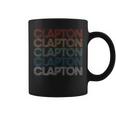 Clapton Name Retro Vintage Coffee Mug