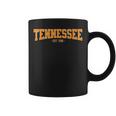 Classic Tn Orange Print Retro Varsity Vintage Tennessee Coffee Mug