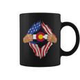 Colorado Roots Inside State Flag American Proud Coffee Mug