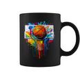 Colorful Basketball Tie Dye Color Splash Hoop Net Slam Dunk Coffee Mug
