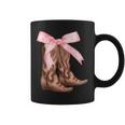 Coquette Pink Bow Cowboy Boots Cute Y2k N Girls Women Coffee Mug