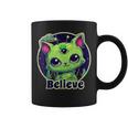 Cute Alien Cat Belive In Ufo Kawaii Coffee Mug
