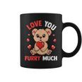 Cute Bear With Hearts For Girls Who Love Bears Valentine Day Coffee Mug
