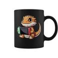 Cute Bearded Dragon Playing Video Games Gamer Coffee Mug