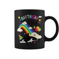 Cute Birthday Girl Orca Lovers & Killer Whale Lovers Rainbow Coffee Mug