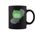 Cute Frog And Skateboard Kawaii Aesthetic Frog Coffee Mug