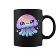 Cute Kawaii Jellyfish Anime Fun Blue Pink Sea Critter Coffee Mug
