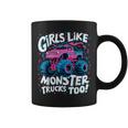 Cute Monster Truck Birthday Party Girl Like Monster Truck Coffee Mug