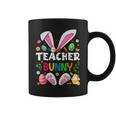 Cute Teacher Bunny Ears & Paws Easter Eggs Easter Day Girl Coffee Mug