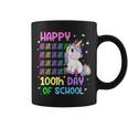 Cute Unicorn Happy 100Th Day Of School Unicorn Girls Teacher Coffee Mug